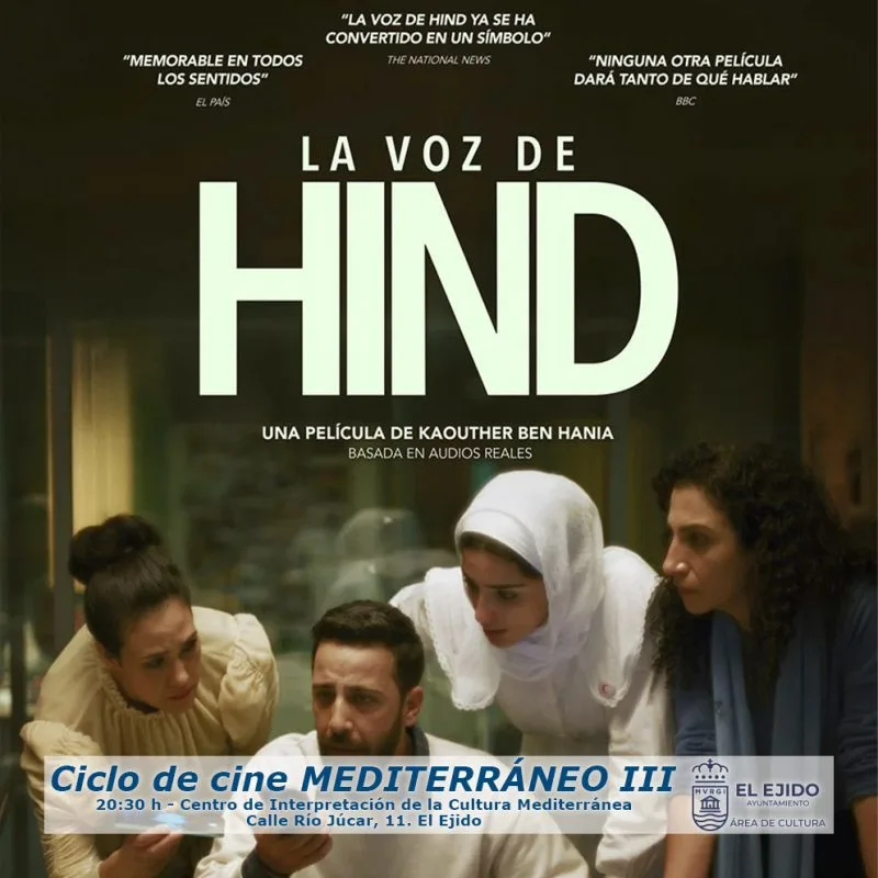 Otoño Cultural 2026 El Ejido - Ciclo de cine Mediterráneo - «La voz de Hind»