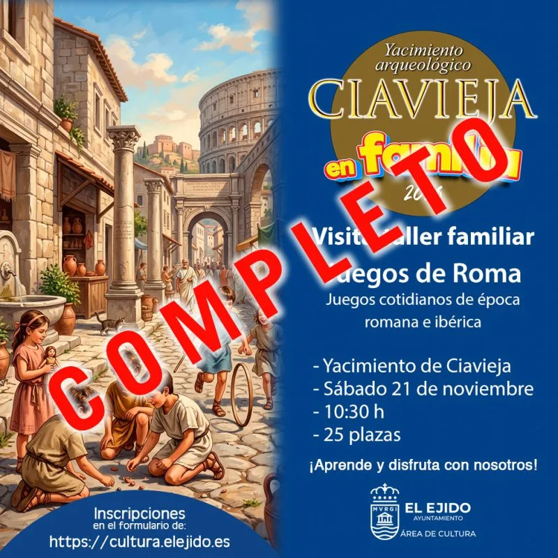 Ciavieja en familia 2026 - Visita-taller familiar «Juegos en Roma»