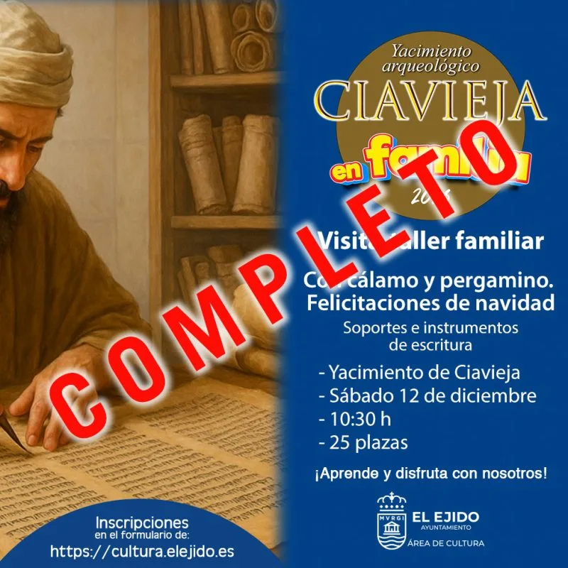 Ciavieja en familia 2026 - Visita-taller familiar «Con cálamo y pergamino. Felicitaciones de Navidad»