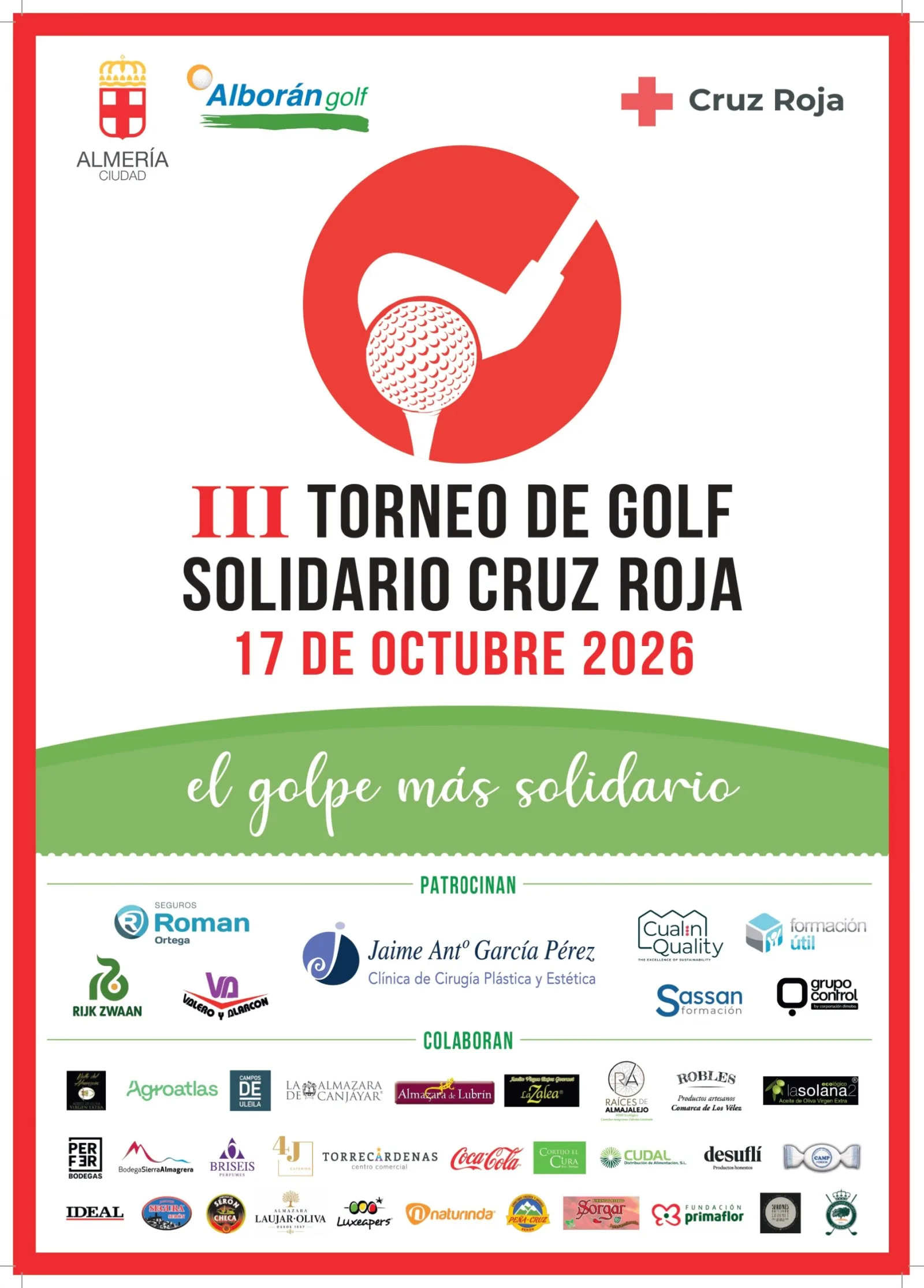 III Torneo de Golf Solidario a beneficio de Cruz Roja en Almería
