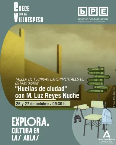 Crece con la Villaespesa. Taller de técnicas experimentales de estampación "Huellas de ciudad", con M. Luz Reyes Nuche