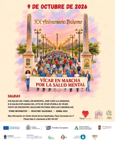 Imagen de la noticia: Vícar celebra el viernes una marcha por el Día de la Salud Mental