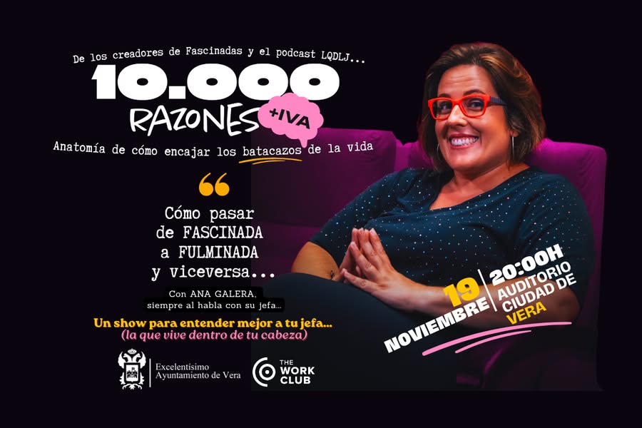 Imagen de la noticia: El show «10.000 razones + IVA» llega al Auditorio Ciudad de Vera el 19 de noviembre