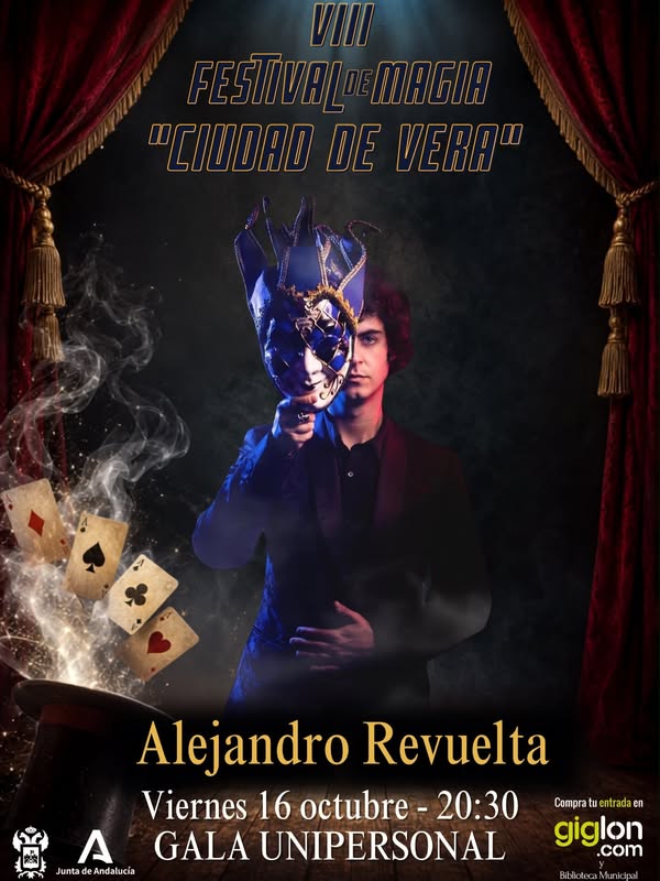 Imagen de la noticia: Vera acoge el viernes 16 la gala de Alejandro Revuelta dentro del VIII Festival de Magia