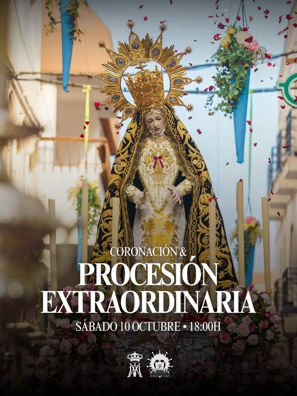 Image for the story: Vera crowns the Virgen de las Angustias at the close of its Centenary
