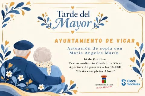 Imagen de la noticia: Vícar reúne a usuarios y auxiliares de ayuda a domicilio en la Tarde del Mayor