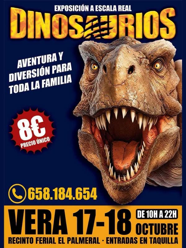 Image for the story: Vera hosts a life-size dinosaur exhibition on October 17 and 18