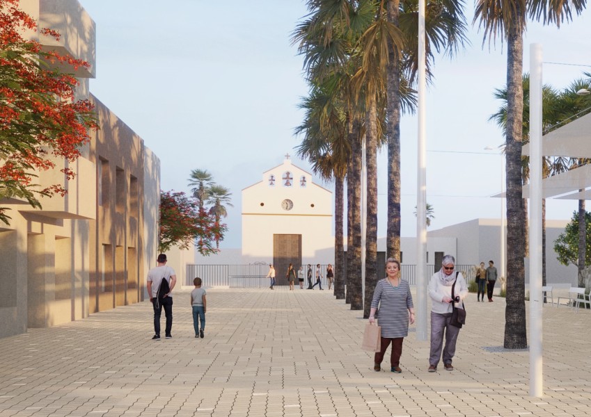 Imagen de la noticia: El Ayuntamiento relanza por 800.000 euros la reforma de la Plaza de la Iglesia de Cabo de Gata