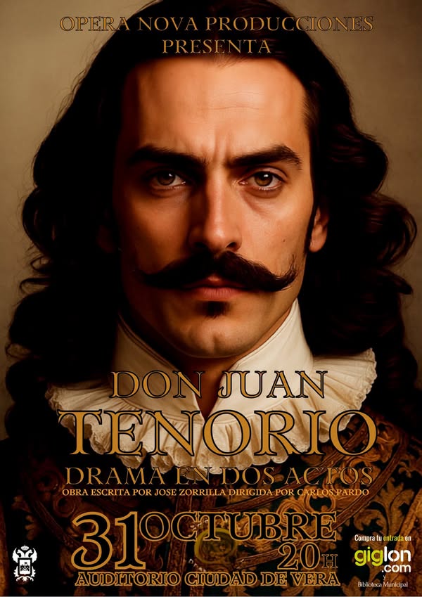 Imagen de la noticia: Don Juan Tenorio llega al Auditorio Ciudad de Vera el sábado 31 de octubre