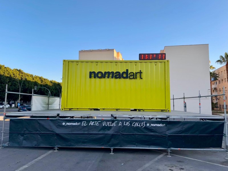 Imagen de la noticia: Nomadart cierra su temporada en Almería el viernes 16 en el Parking de las 500 Viviendas