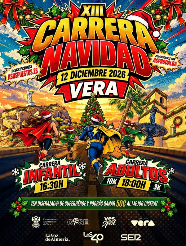 Imagen de la noticia: Vera abre las inscripciones de su XIII Carrera de Navidad, el 12 de diciembre
