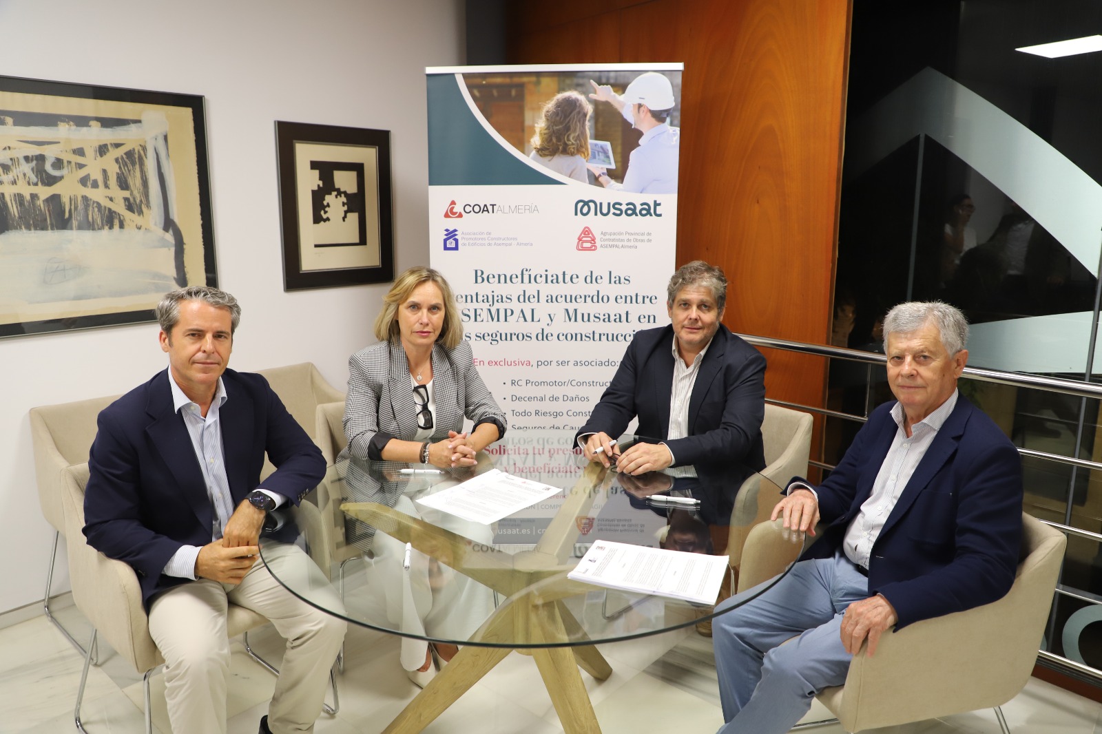 Image for the story: Developers and builders in Almería renew their insurance agreement with MUSAAT and the COAAT