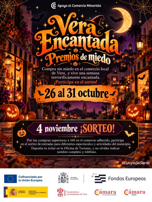 Imagen de la noticia: Vera celebra Halloween con pasacalles, pasaje del terror y sorteo en el comercio local