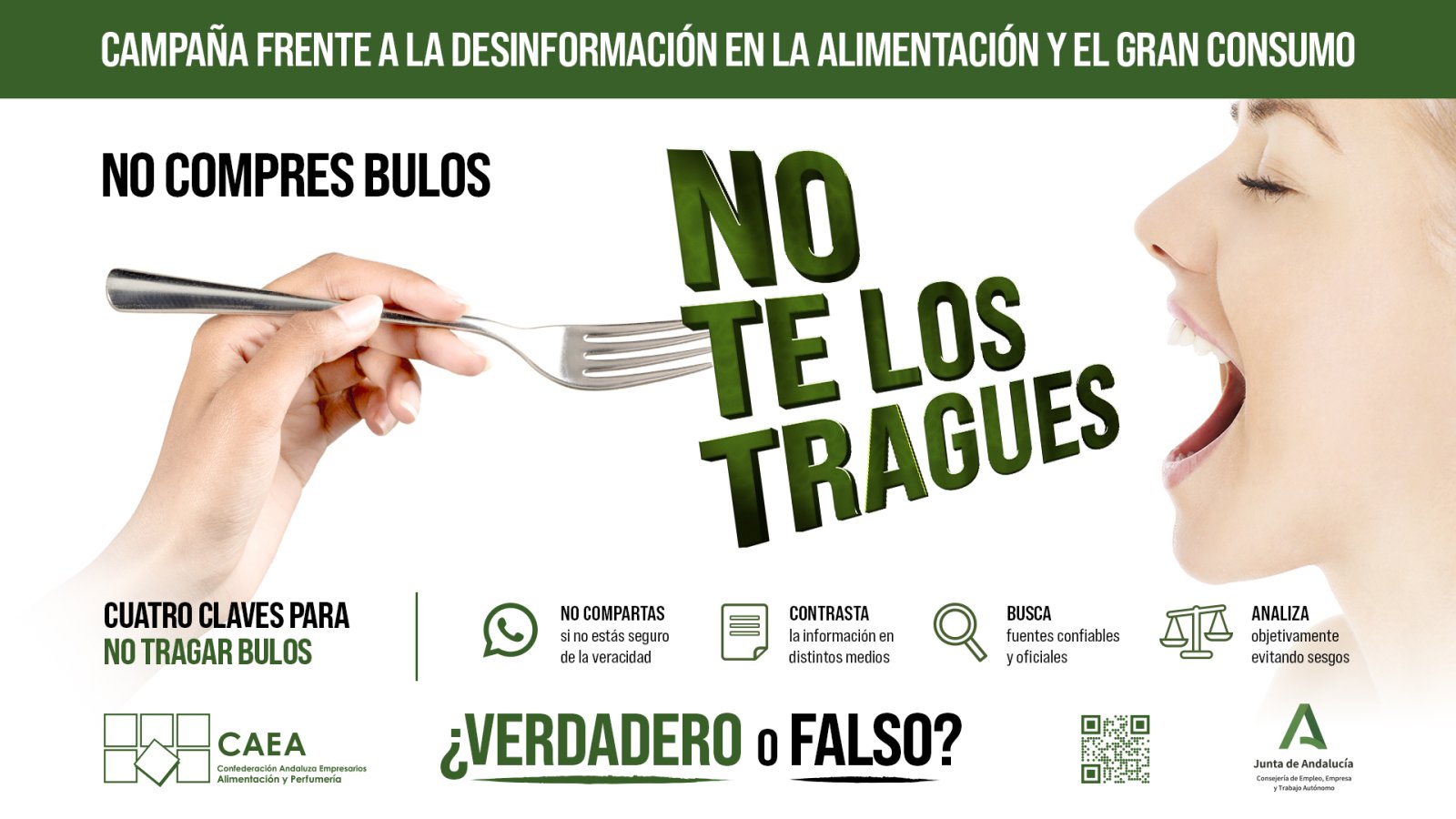 Image for the story: CAEA launches a campaign to stop hoaxes about food and mass consumption