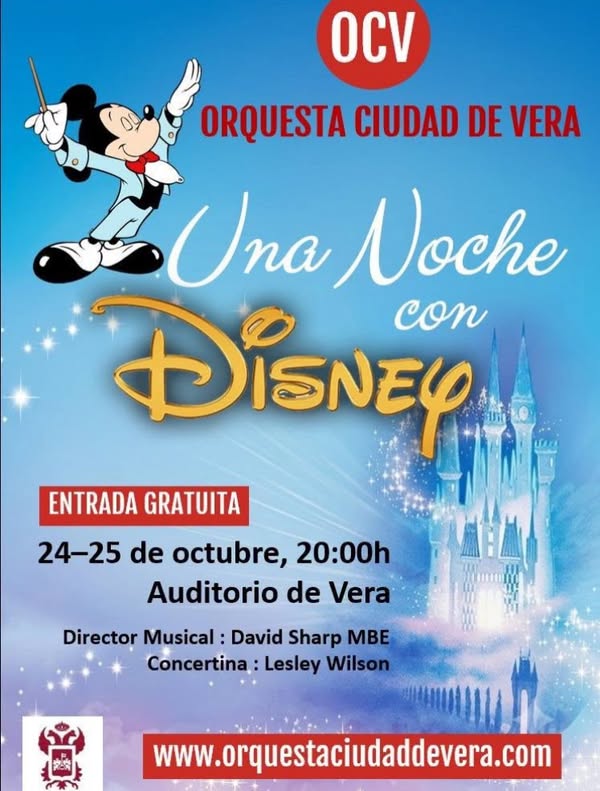 Imagen de la noticia: Concierto gratuito de música de Disney este fin de semana en Vera